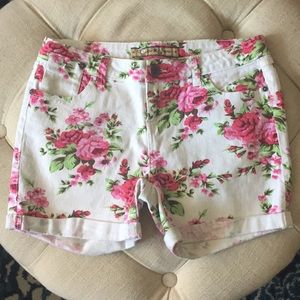 Floral Jean Shorts